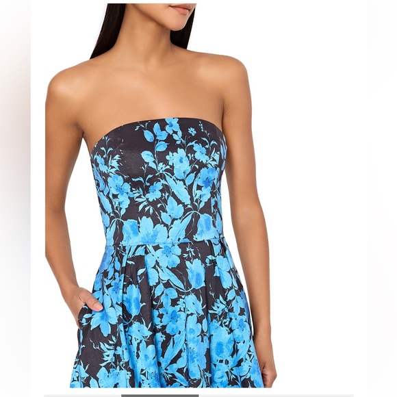 Milly Winona Floral Strapless Gown – Size 8 - Picture 2 of 4